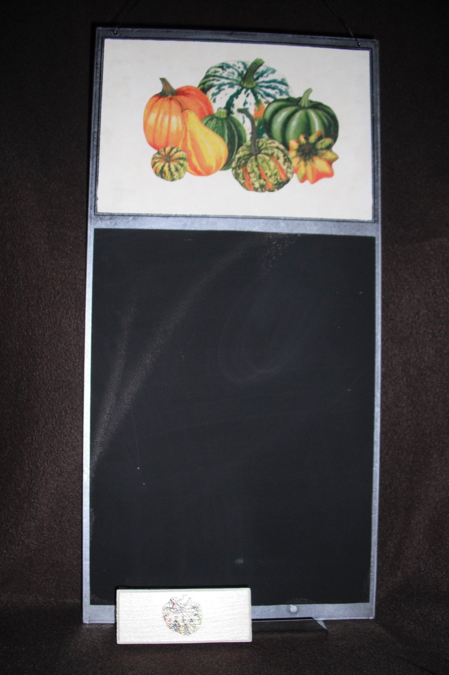 Decorated Metal Chalk Board Blackboard Pumpkins Country & Modern Kitchen 
