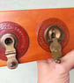 Vintage Tape Measure Key and Letter Rack 19 - Image 2