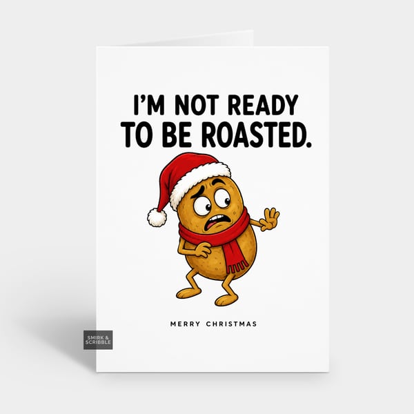 Funny Christmas Card - To Be Roasted