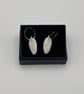Porcelain small white feather pendant - Image 4
