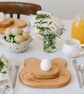 Breakfast Set- Bunny - Wooden Toast board & Egg Cup - Breakfast Gifts - Image 2