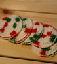 100% Cotton Crochet Facial Rounds holly jolly colour scheme  - Image 5