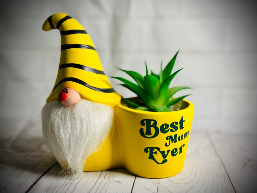 Best Mum Ever Bumble Bee Plant Pot