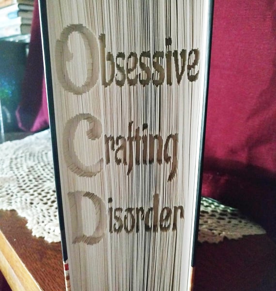 Obsessive Crafting Disorder CUT & FOLD Book Folding Pattern -EMAILED PDF PATTERN