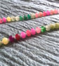 Pink and green rondelle necklace - Image 4