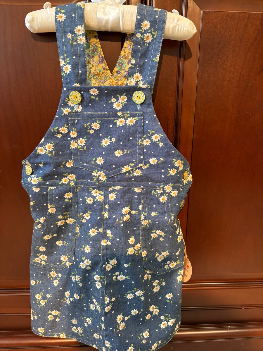 Children’s Daisy Denim Pinafore Dress