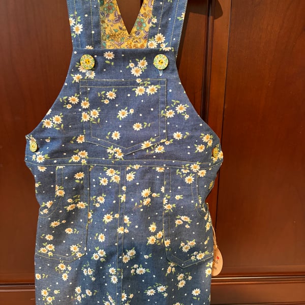 Children’s Daisy Denim Pinafore Dress