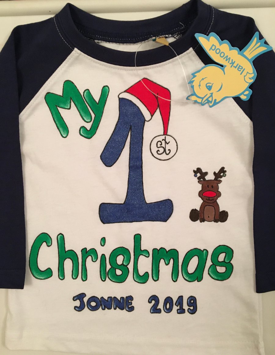 PERSONALISED 1ST CHRISTMAS TSHIRT