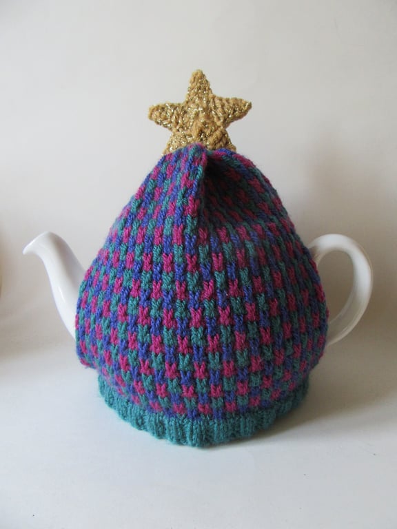 Tea cosie Tea cosy - royal tweed with glitter star