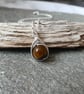 tigers eye sterling silver earrings, tiger eye drop earrings, gemstone drop earr - Image 5