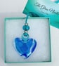 Fused Glass Heart Suncatcher