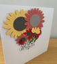 Handmade Floral Birthday Card - Image 2