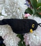 Blackbird hand knit tree decoration  - Image 1