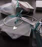 Sterling Silver Bangle with Heart  - Image 1