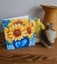 Sunflower painting printed card - Image 3