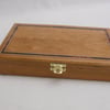 Earring box in solid Cherry