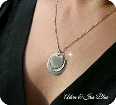 Silver Disc Necklace