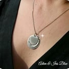 Silver Disc Necklace