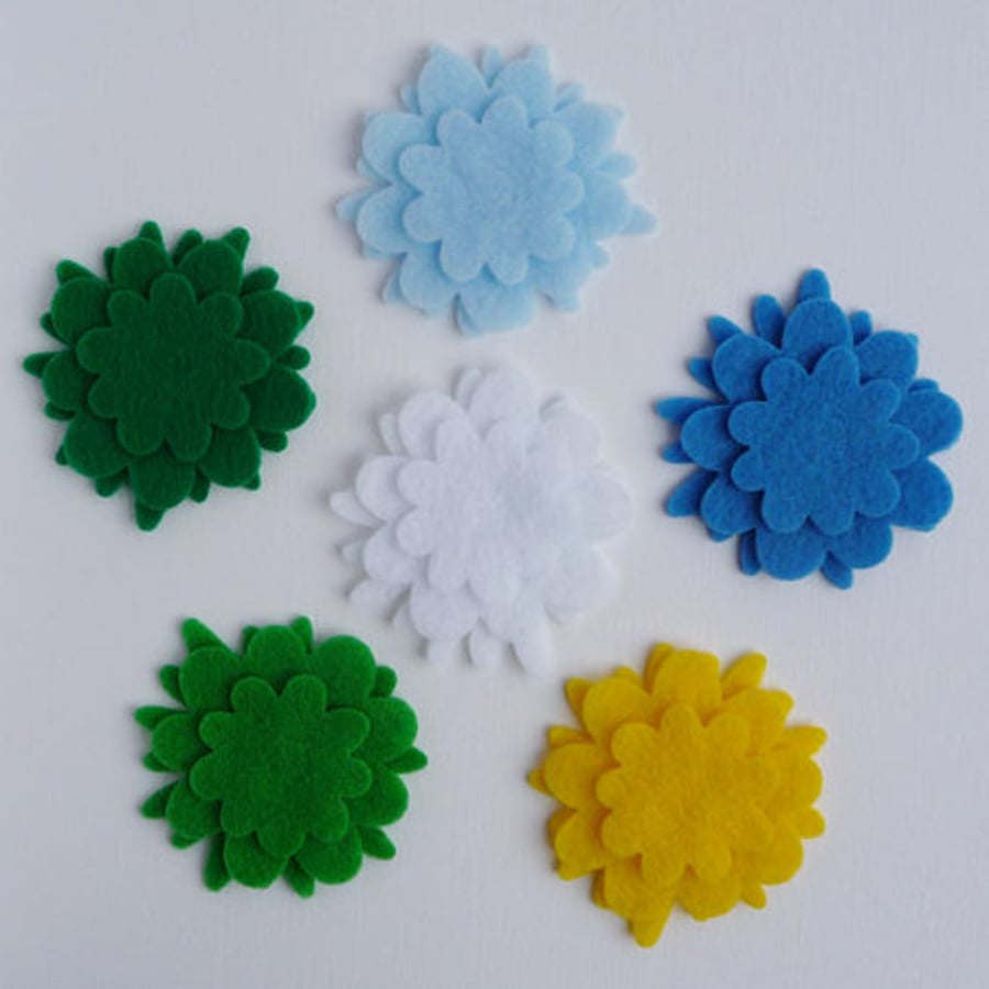 Felt Flowers - 'Spring'