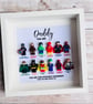 Dad Daddy Superhero Minifigures Frame Customised - Image 1