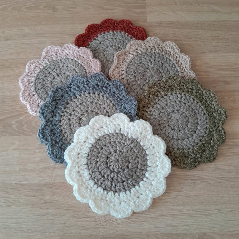 Custom Crochet Coasters