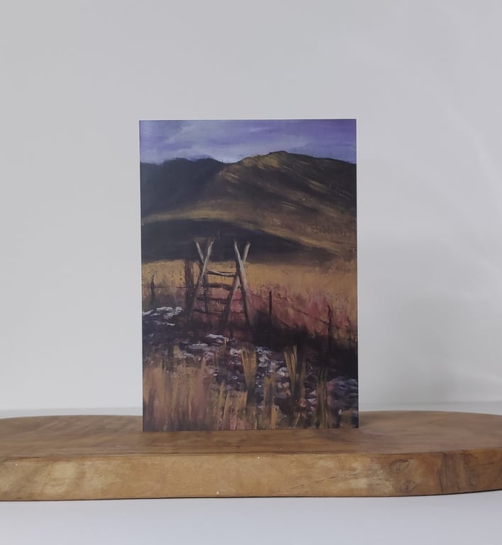 Happiness Gate, Heading into the Welsh Hills, Printed from Original Artwork