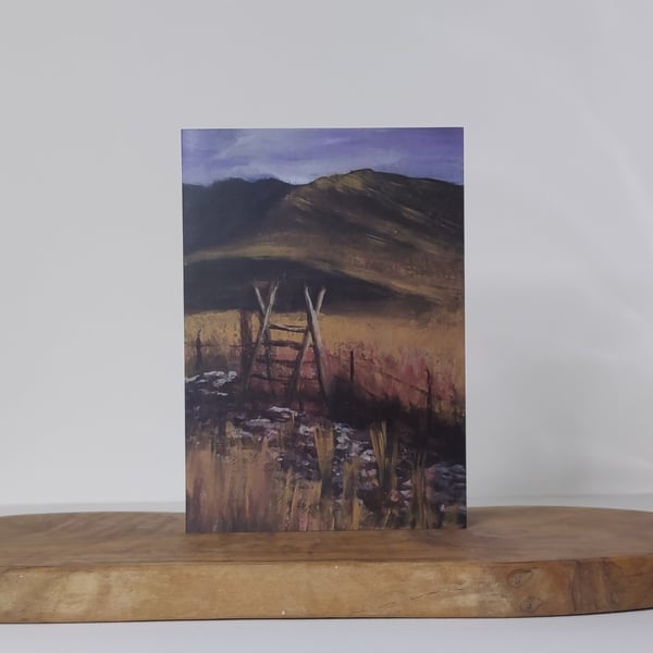 Happiness Gate, Heading into the Welsh Hills, Printed from Original Artwork