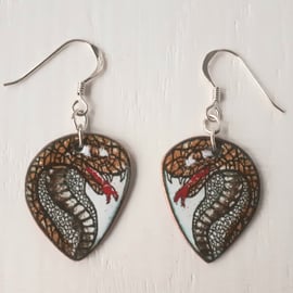 Cobra Head Pendant Earrings