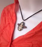 Bumble Bee Pendant - in Stripes of Golden Yellow and Black Enamels - Image 7