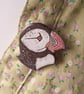 Puffin's Head Brooch in Enamels - Image 4