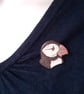 Puffin's Head Brooch in Enamels - Image 7