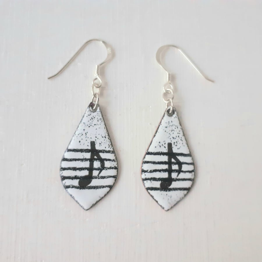 Musical Note Earrings - Quaver