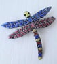 Large Dragonfly Brooch in Colourful Enamels - Image 5