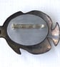Large Exotic Fish Brooch - Round - Image 4