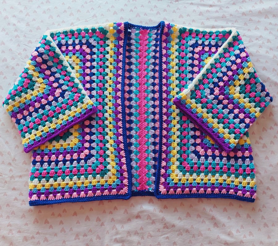 Crochet 'Festival' Kimono Style Cardigan 