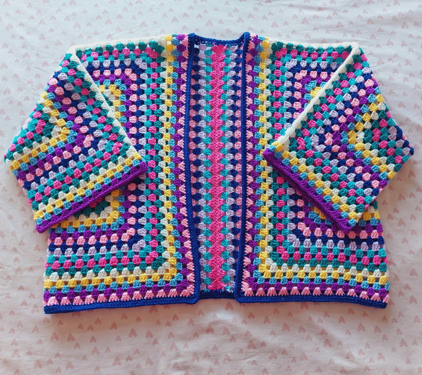 Crochet 'Festival' Kimono Style Cardigan 