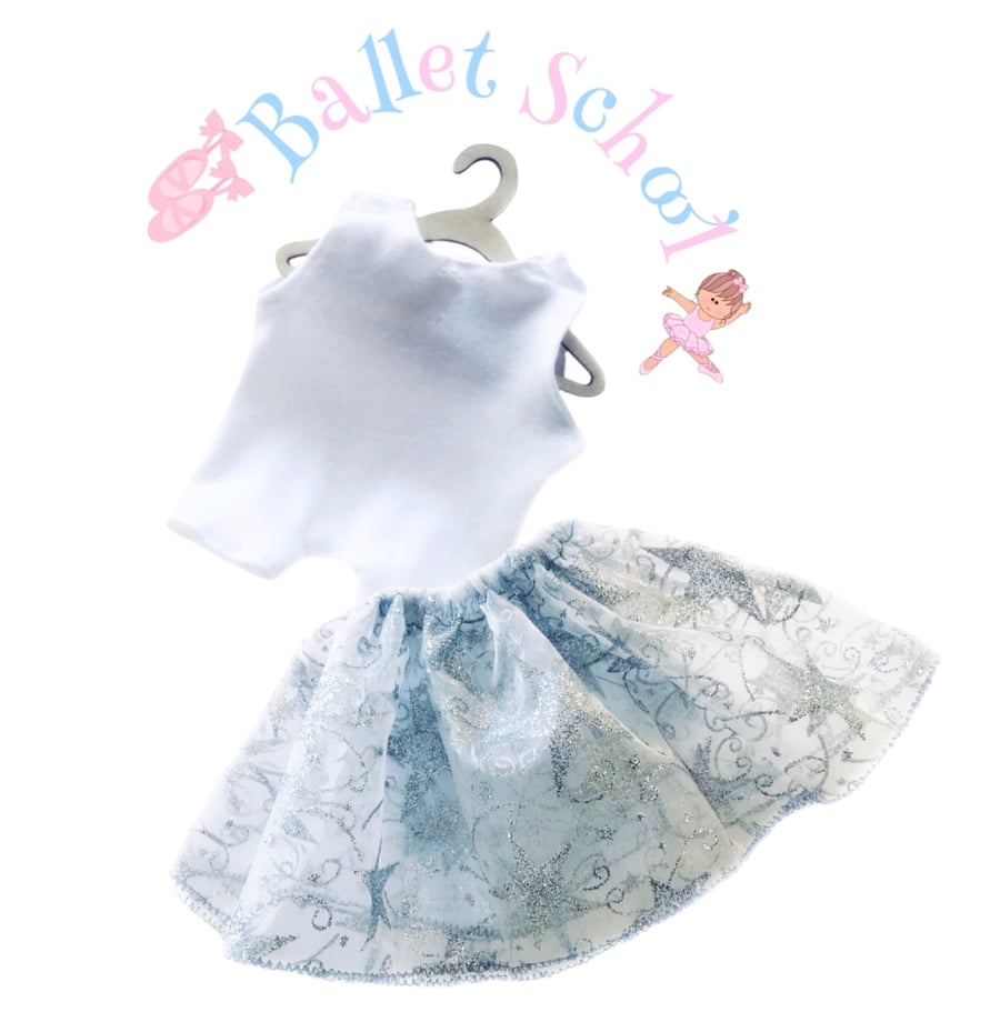 SALE ITEM  - Silver Stars Ballet Set