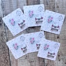 Shabby chic inspired card toppers ephemera 