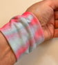 Twist style fabric bracelet cuff in pastel shades tattoo cover up wrist - Image 5