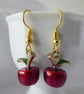  Pair of Novelty Christmas Cherry Earrings 
