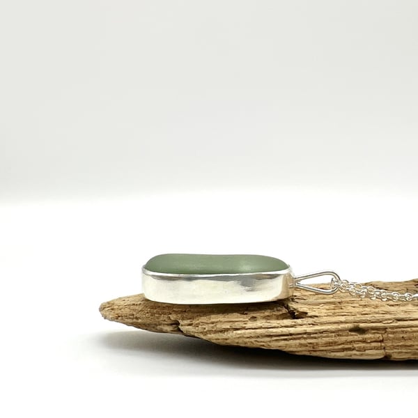 Aqua Sea Glass Necklace