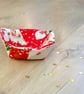 Small Patchwork Basket with Festive Fabric - Image 5
