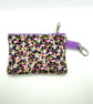 Coin purse, Quilted purse, Zipped card holder, Clip-in purse - violet - Image 3