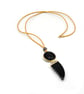 Handmade necklace leather pendant  - Image 4