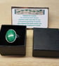 Green Malachite ring. Sterling Silver Adjustable rings for women. 18x13mm stone - Image 5