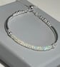 Ethiopian Opal Sterling Silver Noodle Bracelet with Slider Clasp - Image 9