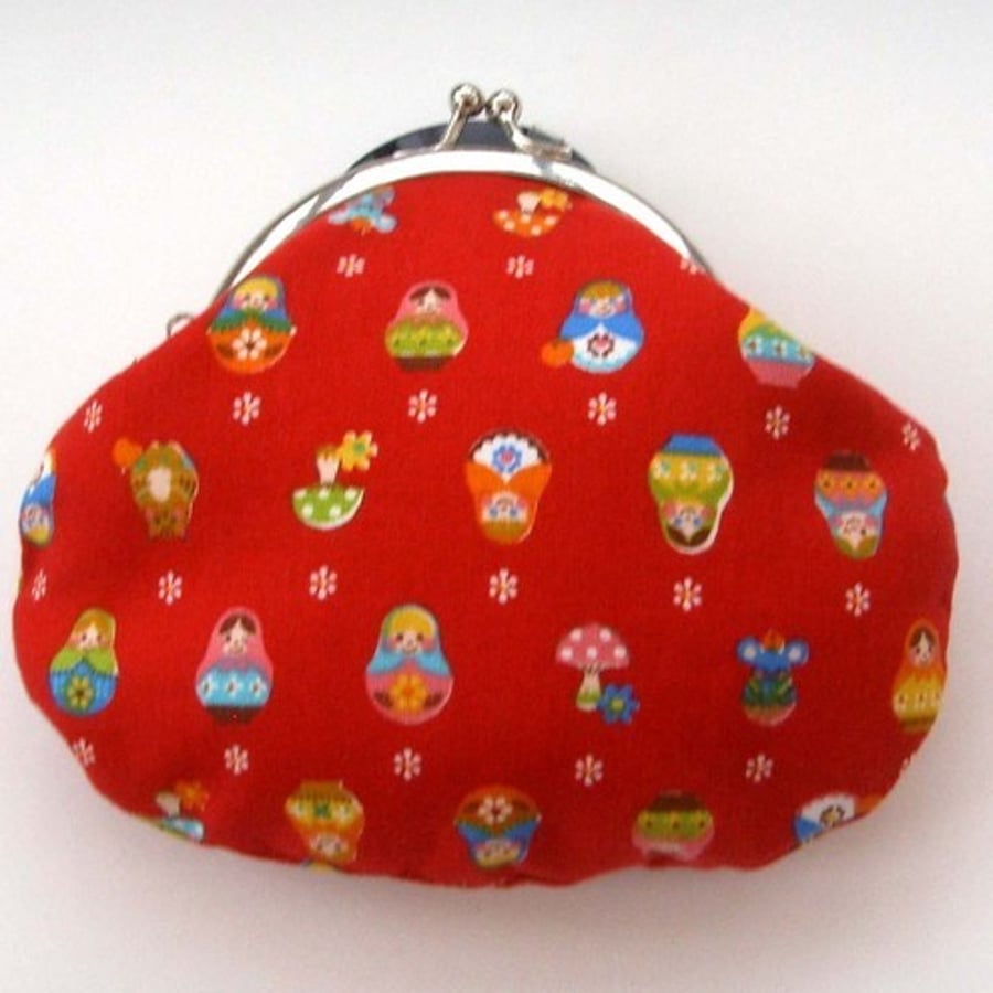 Little Russian Dolls Fabric Credit Card/Coin Purse