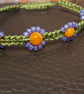 Daisy macrame bracelet
