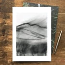 Peak District Art Print: Win Hill, Mountain Landscape art, gift for hikers