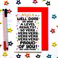 Personalised Congratulations On Passing Your A Level Exams Card Son, Daughter